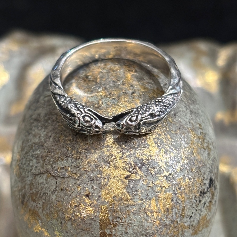 Sterling Silver Snake Design Ring 925